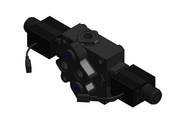 6 PORT 3-8 ELEC VALVE W- DEUTSCH COIL