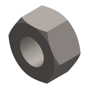M12 HEX NUT BLACK