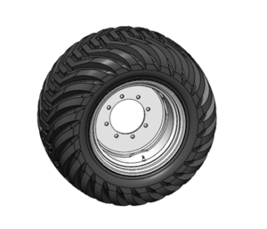 H00005124 - 500-50X22.5 Grip Wheel Assy 20Ply